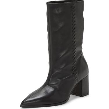 Imagem de Vince Camuto Bota feminina de cano curto Lorrys, Couro preto, 35
