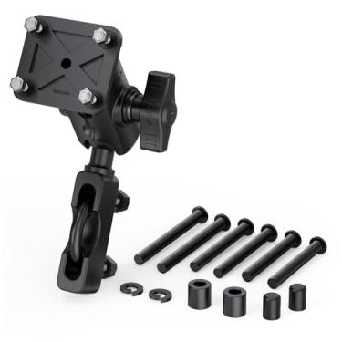 Imagem de TUSITA Reservatório de embreagem de freio de guidão de montagem GPS para motocicleta compatível com Garmin Montana, Zumo XT GPS -, braço de soquete duplo - tamanho B curto