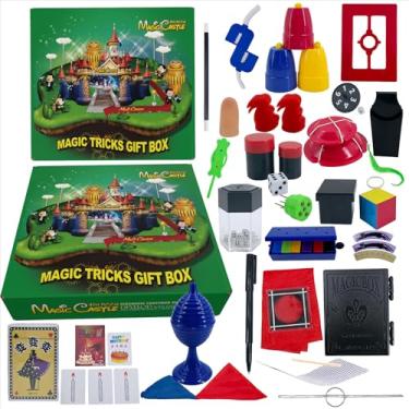 Imagem de sumrica magic 25 Set, 300+ Magic Tricks Perfect Toy for Boys and Girls, Magic Wand Magician Set with Instruction Manual and Video for Beginners Magic Castle Set (4TH FLOOR)