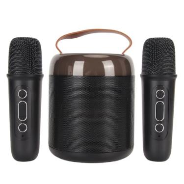 Imagem de RiToEasysports Efeito Sonoro de Alto -falantes de karaokê Sem Fio para a Máquina de karaokê Portátil de Perante Em Família Com 2 Microfones Sem Fio Speakoth Microfone para Festas, Casamentos de