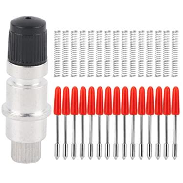 Imagem de Cb09 titular lâmina 15pcs 45 lâminas premium lâminas de corte de reposição de liga dura premium para graphtec vinil plotter letras e acessórios de corte de adesivos prata