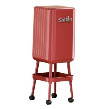 Imagem de Ｂｅｓｇａ Lixeira com rodas Lixeira para banheiro Escritório Vaso sanitário, com Prateleira de Armazenamento