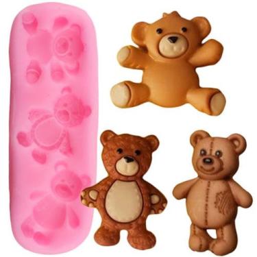 Imagem de Molde de silicone mini ursos para decorar f434 - CM