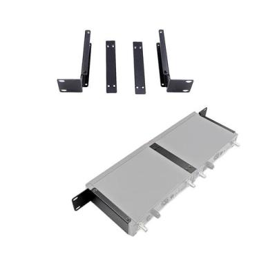 Imagem de Hardware de montagem em rack para receptores sem fio duplos Shure SLX 