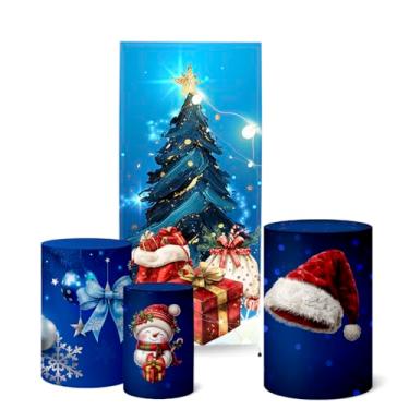 Imagem de Trio Capas Cilindro + Painel Lateral Romano Natal (K5NAT0059)