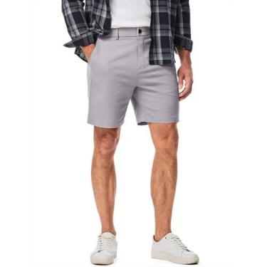 Imagem de Shorts JMIERR Slim Fit Chino de 18 cm com costura interna para homens,