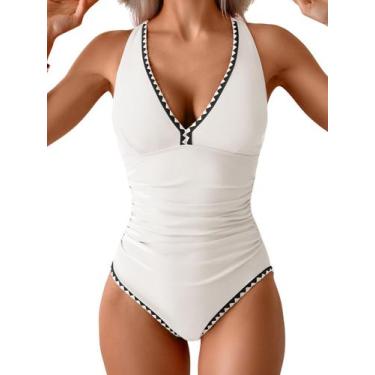 Imagem de Roupa de banho de uma peça B2prity Tummy Control Ruched Swimwear Femin