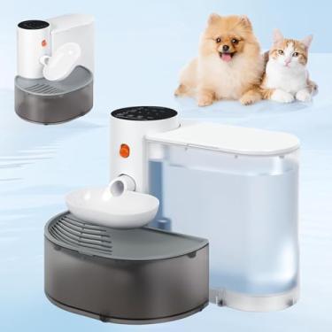 Imagem de Bebedouro para Gatos Sem Fio,NEWPET Sem Filtro, 3,5 L Dispensador de água Automático Recarregável de Grande Capacidade para Gatos e cães Pequenos
