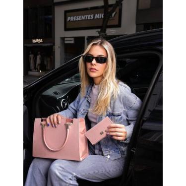 Imagem de Bolsa Feminina Castelo Casual Castelo + Carteira Lançamento - Estilo N