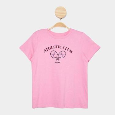 Imagem de Blusa Infantil Hering Casual Menina, Rosa, 6A