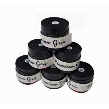 Imagem de Kit 6 Overgrip Pegajoso Perfurado Grip Para Raquetes De Tennis, Beach 