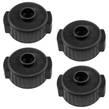 Imagem de AYLIFU Acessórios de tambor pratos de bateria pratos de bateria pretos 3,9 x 3,2 cm/1,53 x 1,25 polegadas para kit de substituição de instrumento de percussão peças 4 peças (preto)