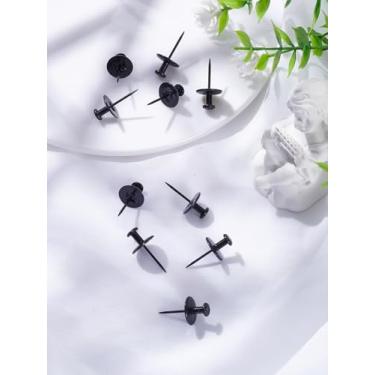 Imagem de 10 pinos de liga metálica, pequenos ganchos de parede para fotos, pinos para pendurar em casa, escritório, decoração de fotos, 22 x 11,5 mm
