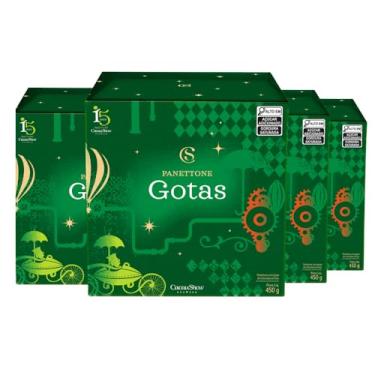 Imagem de Panetone Cacau Show com Gotas de Chocolate ao Leite, Massa Macia, Sabor Clássico e Equilibrado, Panetone Fresco, 450g (4 panetones)