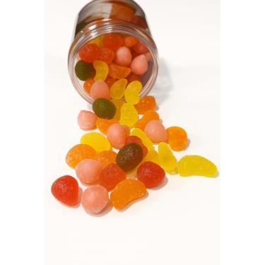 Imagem de Bala De Goma Deluxe Sortidas Formato Realista 250g 43% De Suco da Fruta X-Roots