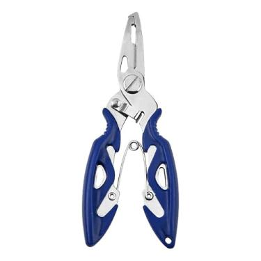 Imagem de Alicate de pesca dobrado de aço inoxidável, com alça antiderrapante, ferramenta para pesca em água salgada/doce e uso ao ar livre