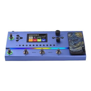 Imagem de Taruor Processador MultiEffects de Guitarra, Estação Groove Profissional para Apresentações Em Palco, Conectividade BT e MIDI, Tempo de Carregamento aprox. 2 Horas e 10 Minutos, Ferro Elétrico Azul