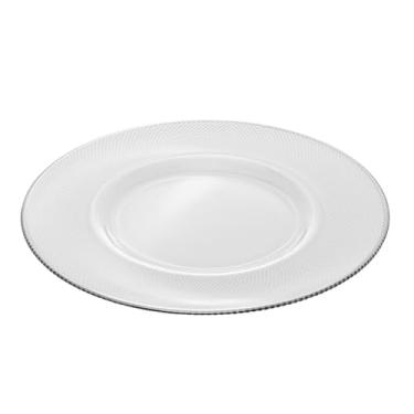 Imagem de WOLFF - Sousplat com Fio Prata Thin Edge 33cm Cristal Ecológico