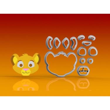 Imagem de Cortador Rei Leão - Simba Modular Tamanho 5 Cm