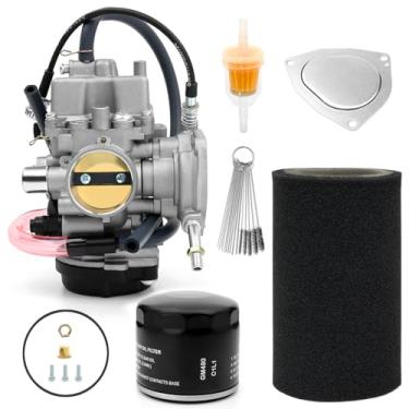 Imagem de Filtro de ar do carburador para Yamaha Grizzly 350 450 YFM350 YFM450 2012-2014 Kodiak 450 YFM450 2018-2021 5FU-14101-10-00 5FU-14101-13-00 5FU-14 101-11-00 5FU-14101-12-00 1NS-E4451-00-00