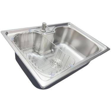 Imagem de Kit Cuba Cozinha Gourmet Inox Com Acessórios Luxo - Smart DEPOT