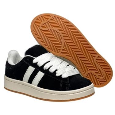 Imagem de Tenis Feminino Casual Academia Skate Orks Adulto Camps 00s Confortavel Preto Branco (BR, Adulto, Numérico, 39)