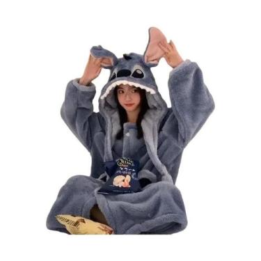 Imagem de Pijamas De Inverno Para Meninas, Disney Stitch, Veludo Coral, Roupas L