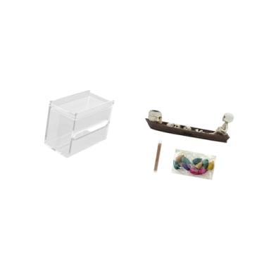 Imagem de Fenteer Porta-papel Higiênico Moderno em Acrílico com Queimador de Incenso em Formato de Caveira, para Mesa Ou Parede. Ideal para Decoração de Halloween, Como