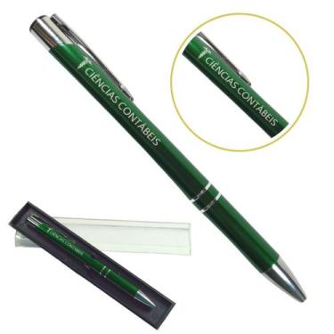 Imagem de Caneta Personalizada Coloridas Cursos Metal Profissional Ciências Cont