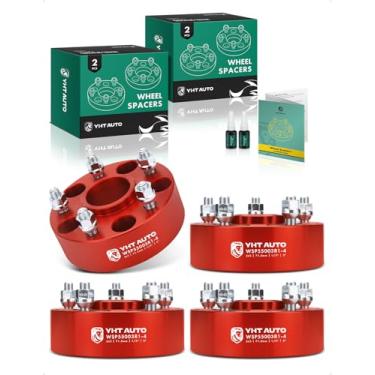 Imagem de YHTAUTO Espaçadores de roda centrados no cubo de 5 x 5 cm serve para JL JK WK WJ XK 1999-2018 Jeep Grand Cherokee, Wrangler, Commander, espaçadores de pneu de 5 x 127 mm com pinos de grau 1/2-20 e