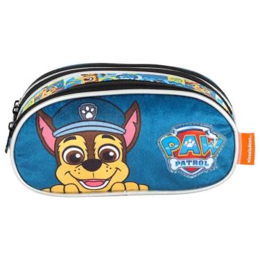 Imagem de Estojo Escolar Infantil 3 Compartimentos Paw Patrol Pelúcia