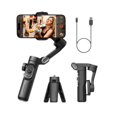 Imagem de Estabilizador Gimbal Portátil AOCHUAN - 3 Eixos, AI e Rastreamento Fac