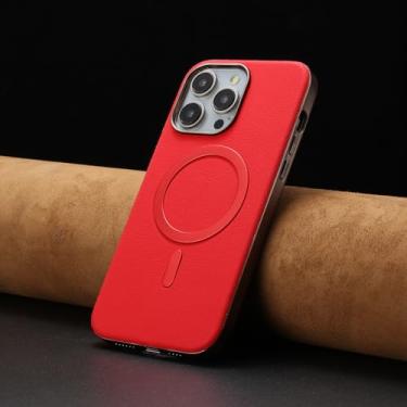 Imagem de IRTGFG Capa magnética à prova de choque galvanizada para iPhone 7Plus (8Plus) com carregamento sem fio (para iPhone 7Plus (8Plus)/vermelho)