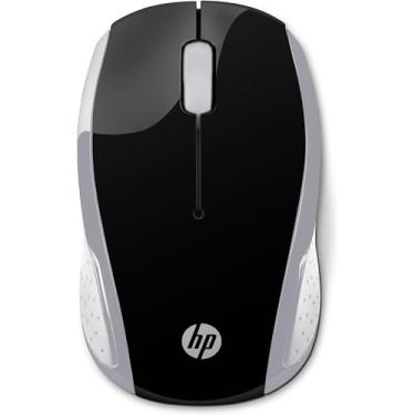 Imagem de Mouse sem Fio HP 200 Oman - com Sensor Óptico de até 1000 DPI, Ambidestro, Conexão Wireless com Receptor Nano de 2.4GHz e até 10 m de Distância, Prata (2HU84AA)