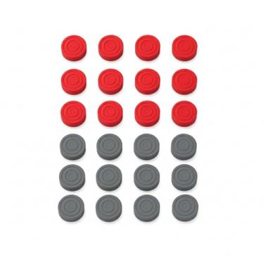 Imagem de 24 Peças Preta E Vermelho Oficiais Profissional Jogo De Dama (Cinza/Vermelho)