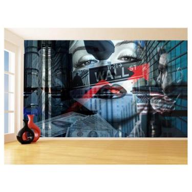 Imagem de Papel De Parede 3D Cidade Prédios Wall Street 3,5M Ncd358 - Você Decor