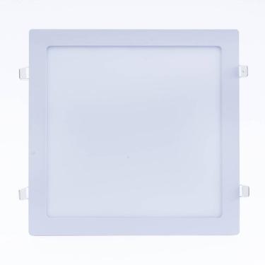 Imagem de Plafon Slim 12w Quadrado Embutir 4000k Bivolt Branco Neutro -unidade