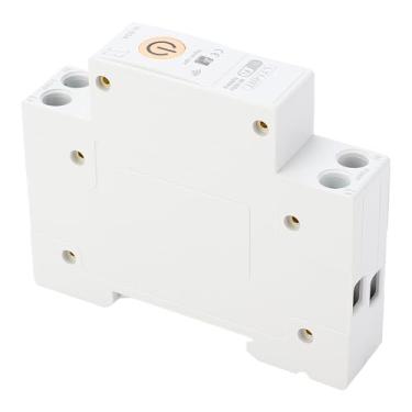 Imagem de Garosa Disjuntor Inteligente WiFi, Disjuntor Miniatura Retardador de Chamas de PC Com Controle de APP para Smart, Montagem Em Trilho DIN 63A 1P + N para Escola de Home Office