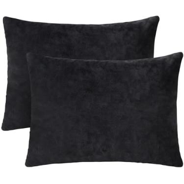 Imagem de 1 MIDDLE ONE Pacote com 2 almofadas pequenas, 40,6 x 30,5 cm, mini travesseiro de espuma viscoelástica para viagens, acampamento, dormir, cochilo e pescoço, joelho, suporte lombar, almofada pequena