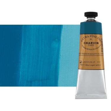 Imagem de Charvin Tinta a óleo extrafina, Blue Lagoon 60 mL - Triple-Milled, Rich Texture, Poppy Oil-Based, Light-Fast, Handmade, Archival Quality