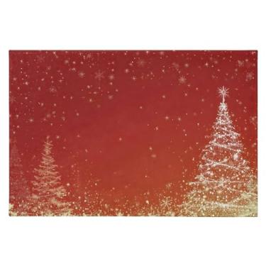 Imagem de CEBUGI Tapete de área 60 x 90 cm macio lavável tapete antiderrapante com suporte de borracha tapetes de área de árvore de Natal para sala de estar, quarto, decoração de casa