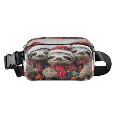 Imagem de CEBUGI Mini pochetes de caminhada para homens e mulheres, lindas preguiças modernas resistentes à água com cinto ajustável para treino, viagem, corrida