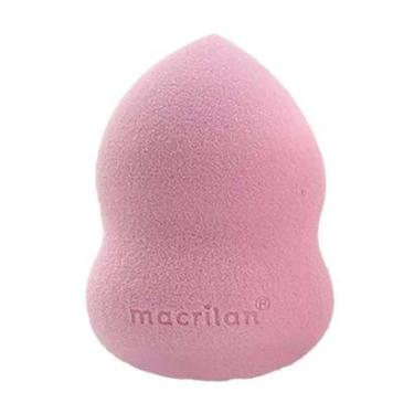 Imagem de Esponja Gota para Maquiagem Macrilan EP08 Rosa Claro-Feminino