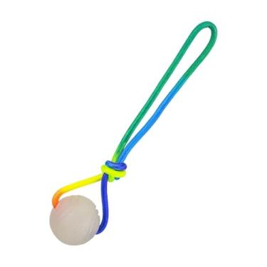 Imagem de Ioensy Bola de treinamento para cães com corda, brinquedo macio e ideal para cães de pequeno, médio e grande porte. Ótimo para exercícios recompensas, 6cm