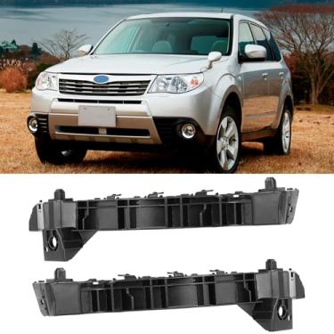 Imagem de Yumzeco 1 par compatível com suportes de para-choque Subaru Forester 2009 2010 2011 2012 2013, lado do motorista e do passageiro Palstic Subaru Forester retentores de para-choque dianteiro, substitui