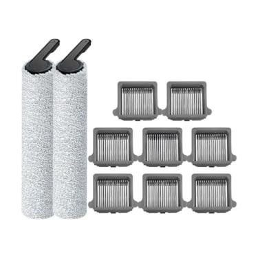 Imagem de Kit de substituição de escova de rolo macia + filtro HEPA - Peças de reposição e acessórios, compatível com as lavadoras de piso Tineco Floor One S7 Pro e Floor One S6.(Set 4)
