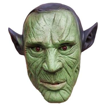 Imagem de Máscara facial completa com capacete Dan Carroll Green Latex Cosplay