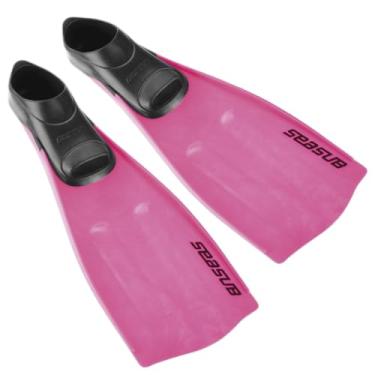 Imagem de SEASUB Nadadeira de Mergulho, Sapata Anatômica Reforçada, para Mergulho Recreativo e Snorkeling, Rosa (Rosa, BRA 33/35)
