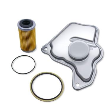 Imagem de VEHICODE Kit de filtro de transmissão CVT automático compatível com Nissan Altima Rogue Sport Juke NV200, kit de serviço de troca de fluido do cárter de óleo Trans 31726-28X0A, 31728-28X0A
