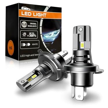Imagem de Inorising Lâmpadas LED de neblina H11/H7/H8 14000 lúmens 6500K luz branca 1:1 substituição para carros SUVs, Play and Plug (H4)